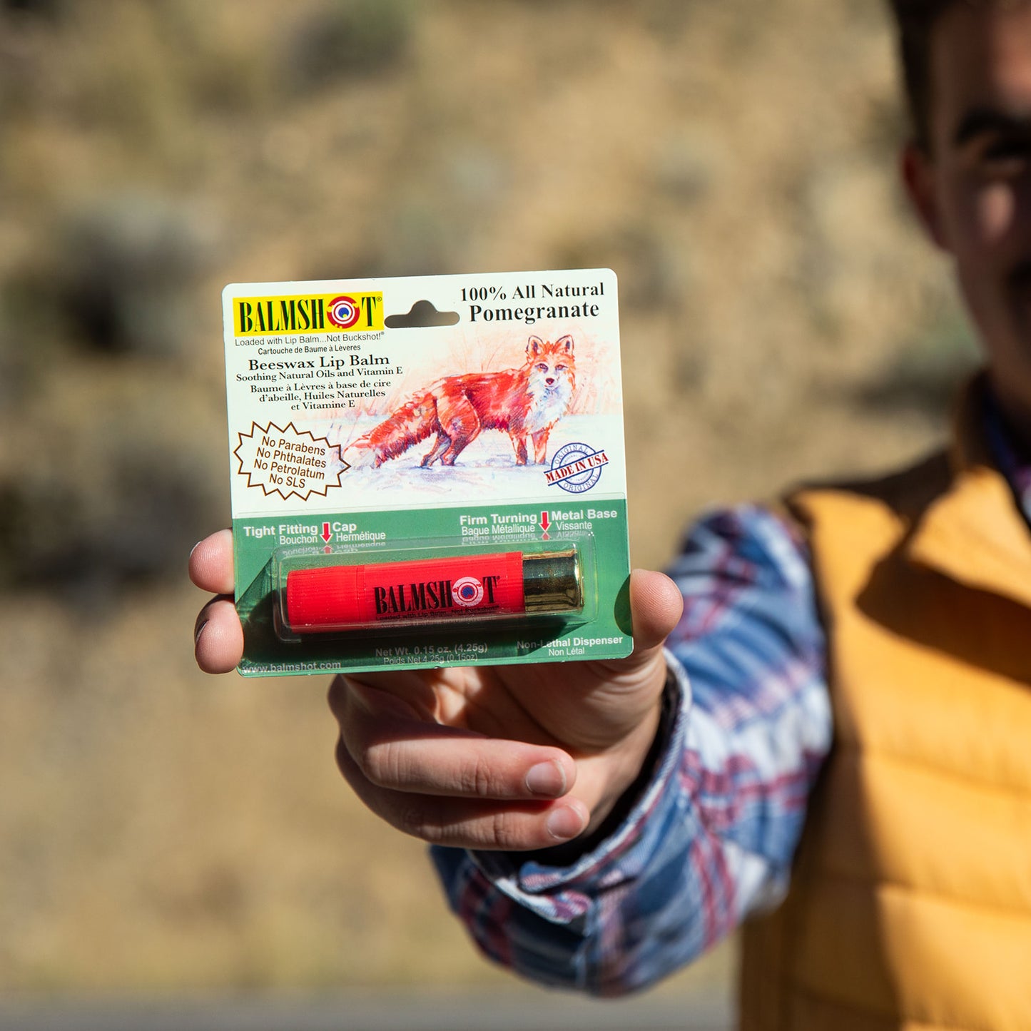 Pomegranate Beeswax Lip Balm (100% All Natural)