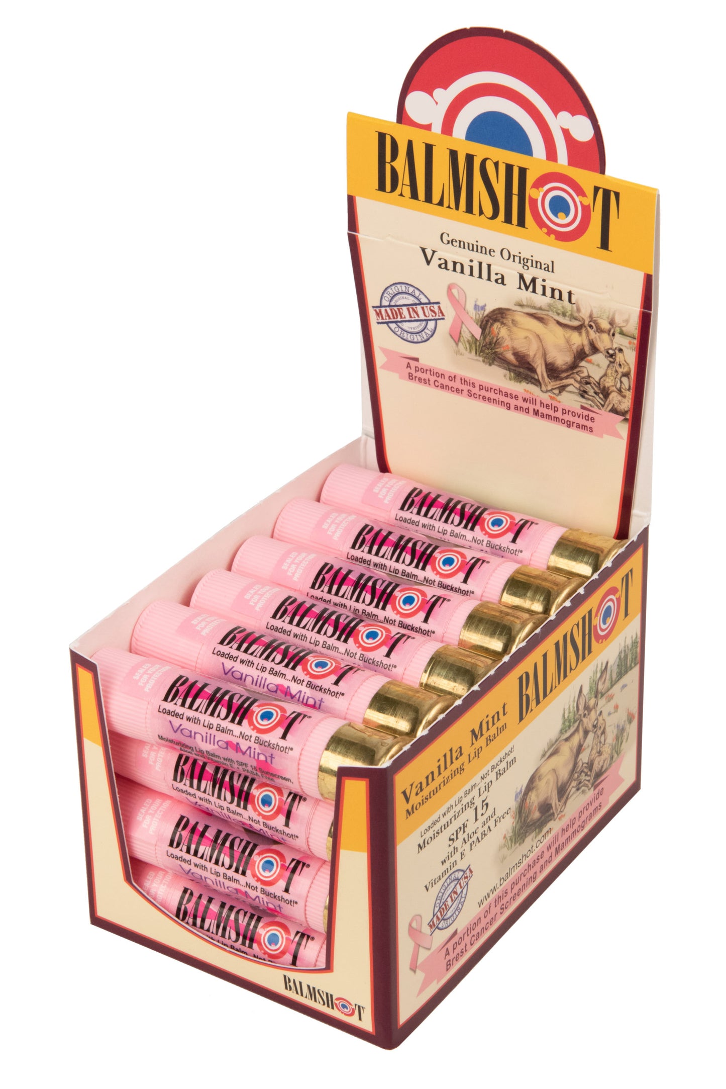 24-Pack Pink Camo Vanilla Mint Lip Balm