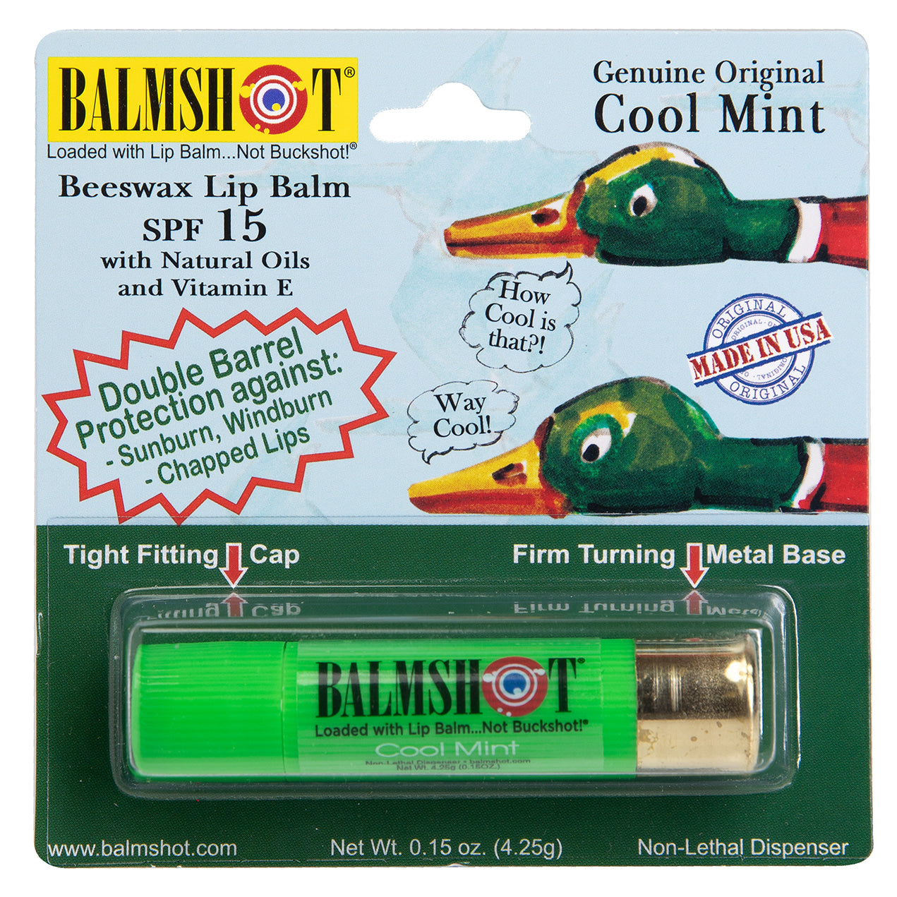 4-Pack Cool Mint Beeswax Lip Balm