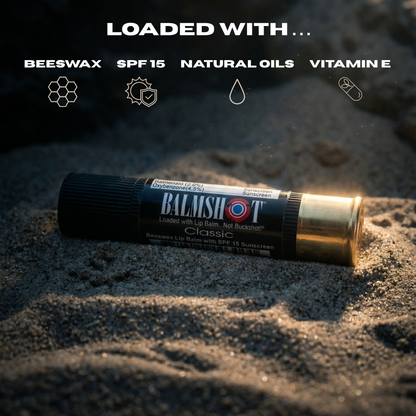 NEW Black Classic Beeswax Lip Balm