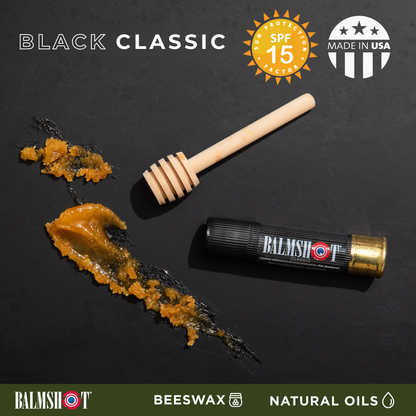 NEW Black Classic Beeswax Lip Balm