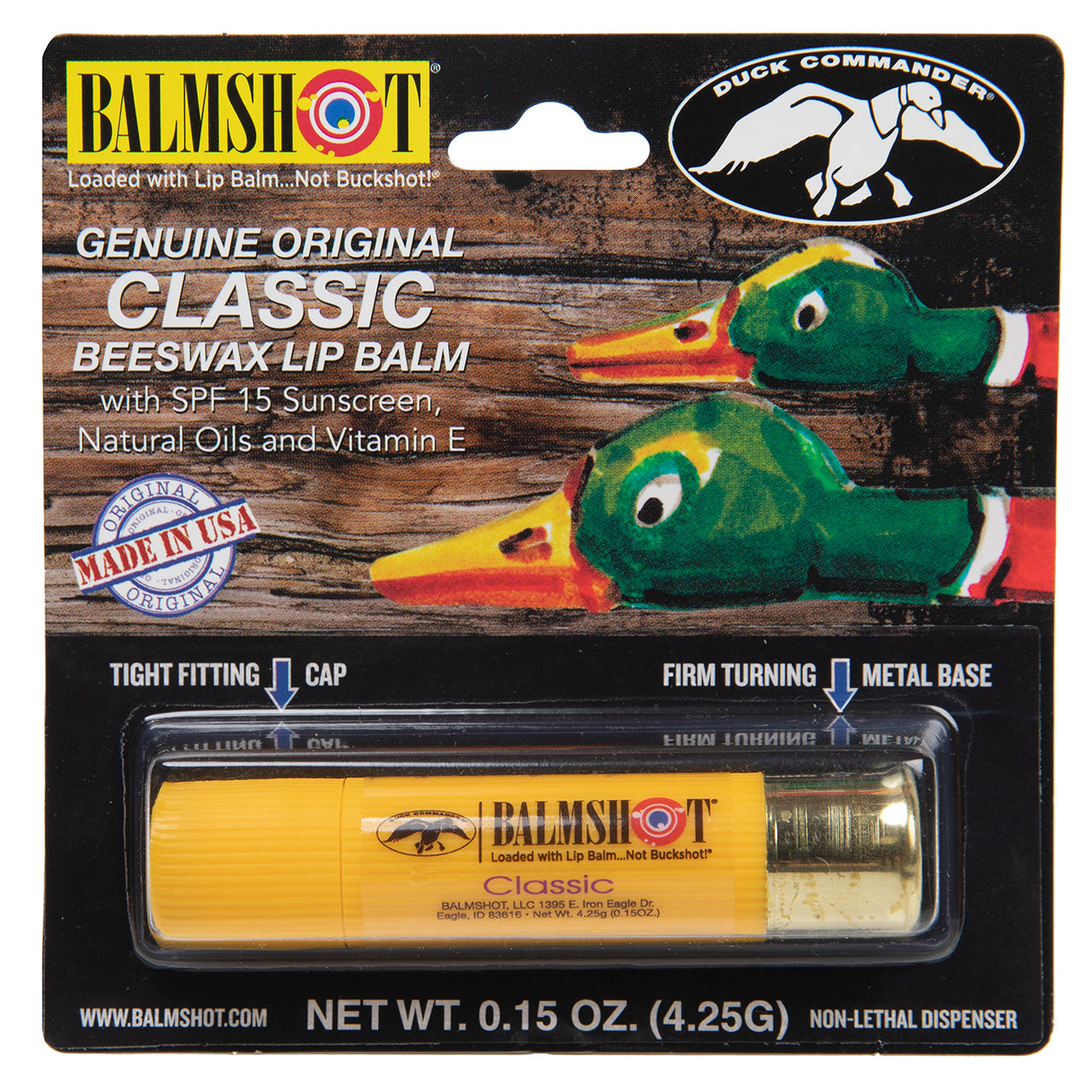 NEW! Duck Commander | Balmshot Classic Beeswax Lip Balm