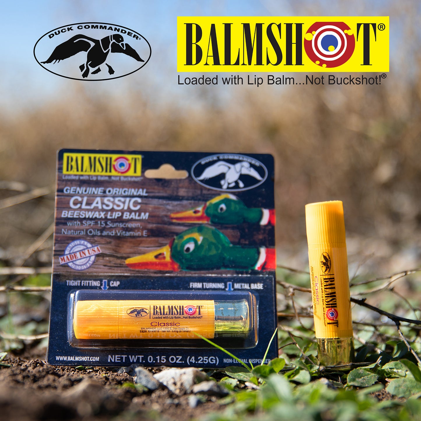 NEW! Duck Commander | Balmshot Classic Beeswax Lip Balm