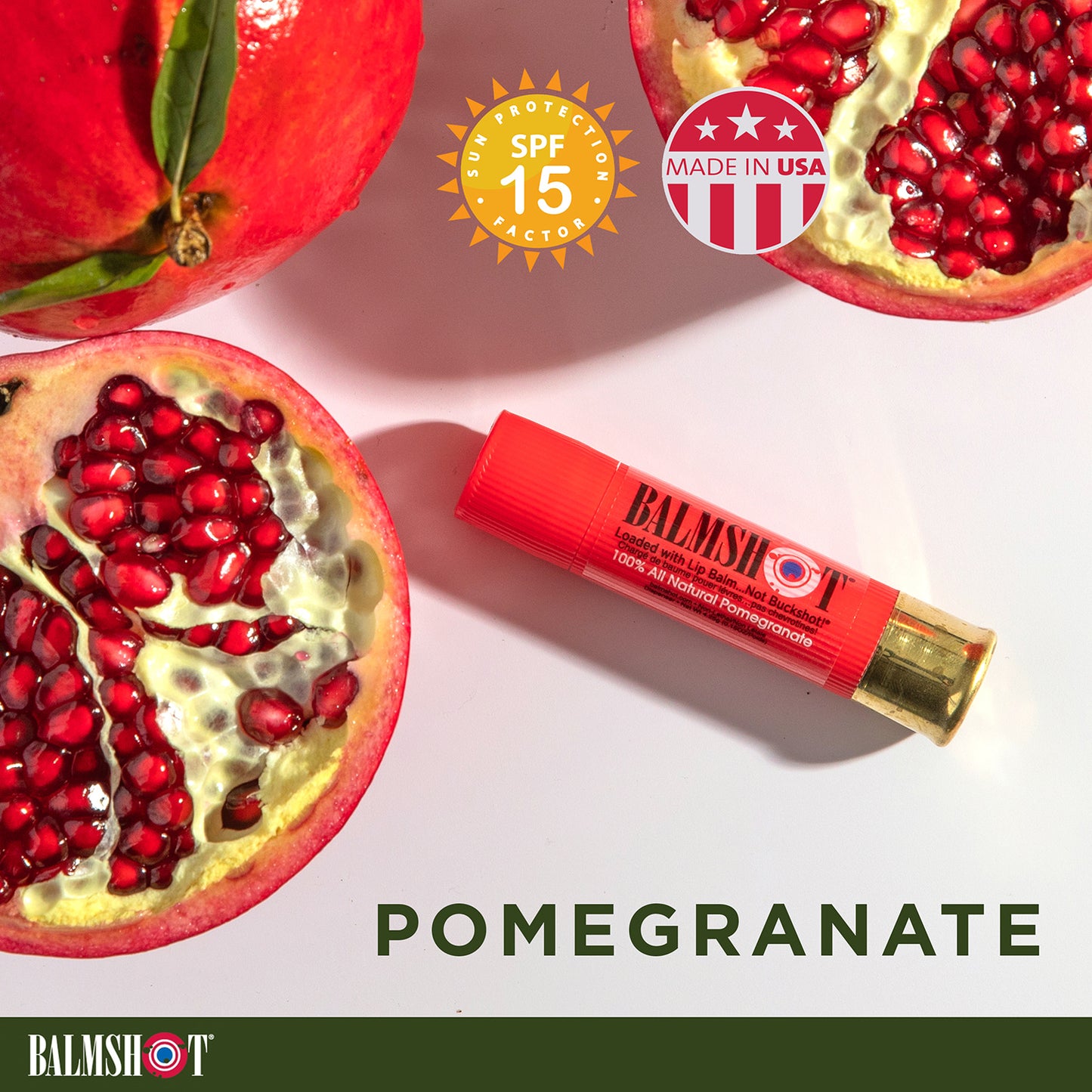 Pomegranate Beeswax Lip Balm (100% All Natural)