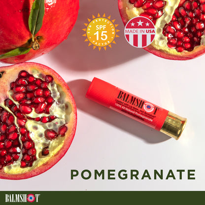 24-Pack Pomegranate Beeswax Lip Balm -(100% All Natural)
